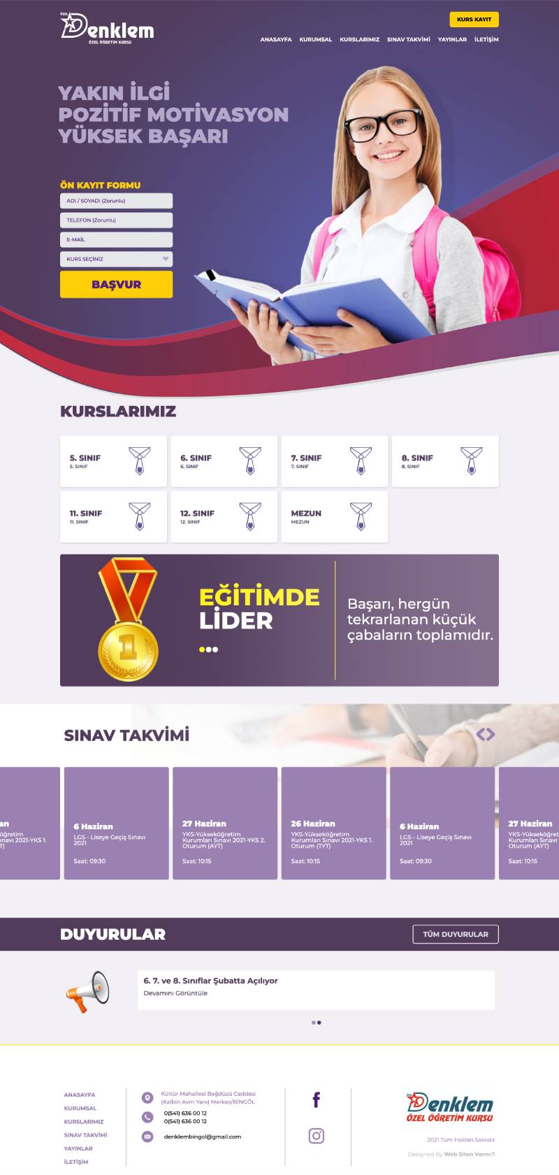 DENKLEM ÖZEL EĞİTİM KURSU